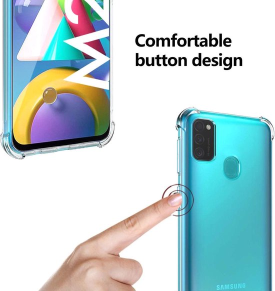 Samsung Galaxy M21 Hoesjes – Siliconen Backcover – Schokbestendig – Flexibel – Transparant-Ilumina Benelux