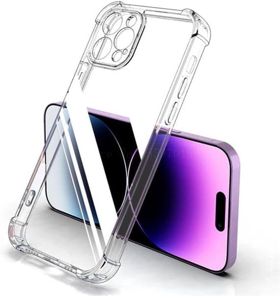 iPhone 16 Pro Hoesjes – TPU Siliconen Backcover – Schokbestendig – Camera Beschermer – Transparant-Ilumina Benelux