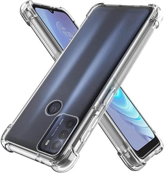 Motorola Moto G50 Hoesjes – Soft TPU Siliconen Backcover – Schokbestendig – Zwart