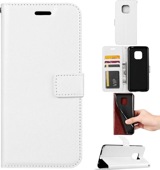 Nokia XR20 5G Hoesjes – Portemonnee Hoes – Pasjeshouder – 2x Screenprotector – Wit-Ilumina Benelux