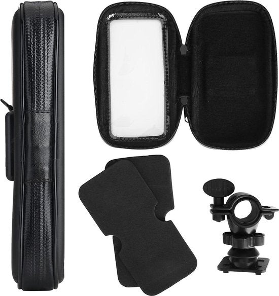 Telefoonhouder fiets – Universeel – Waterdicht – 360° draaibaar – Extra Large – Zwart-Ilumina Benelux