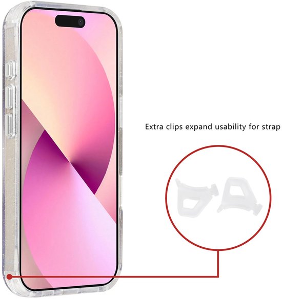 iPhone 17 Hoesjes – Transparante Backcover – MagSafe Compatibel – Glitter Design – Krasbestendig-Ilumina Benelux
