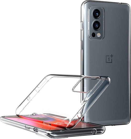 OnePlus Nord 2 5G Hoesjes – Transparante Siliconen Backcover – Inclusief 1x Screenprotector – Anti Kras-Ilumina Benelux