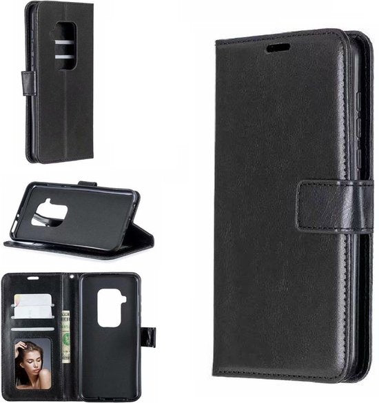 Motorola One Zoom Hoesjes – Portemonnee Book Case – Pasjeshouder – 2x Screenprotector – Zwart-Ilumina Benelux