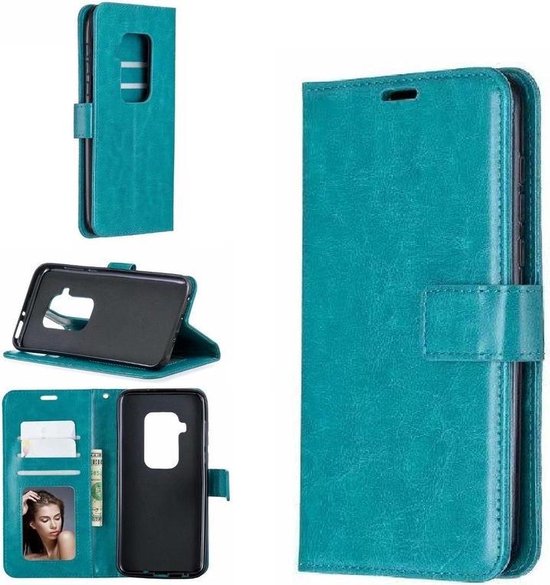 Motorola One Zoom Hoesjes – Portemonnee Book Case – Magneetsluiting – 2x Screenprotector – Turquoise-Ilumina Benelux