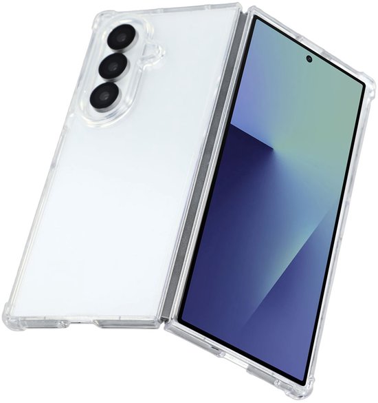 Samsung Galaxy Z Fold 7 Hoesjes – Siliconen Backcover – Schokbestendig – Transparant-Ilumina Benelux