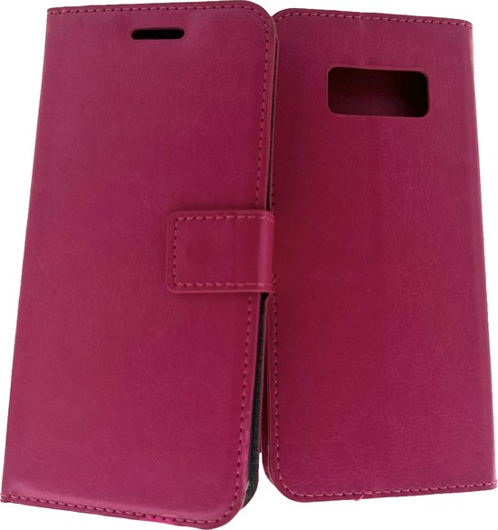 Portemonnee Book Case Hoesje Geschikt voor: Samsung Galaxy S8 - Roze