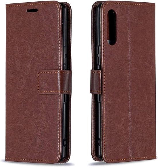 Sony Xperia 5 II Hoesjes – Bookcase Portemonnee Hoes – Magneetsluiting – Pasjeshouder – Bruin-Ilumina Benelux