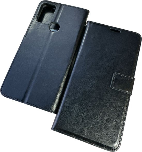 Motorola Moto G50 Hoesjes – Portemonnee Book Case – Pasjeshouder – Magneetsluiting – Zwart-Ilumina Benelux