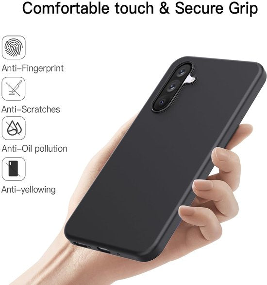 Samsung Galaxy A56 Hoesjes – Siliconen Backcover – Flexibel – Schokbestendig – Zwart-Ilumina Benelux