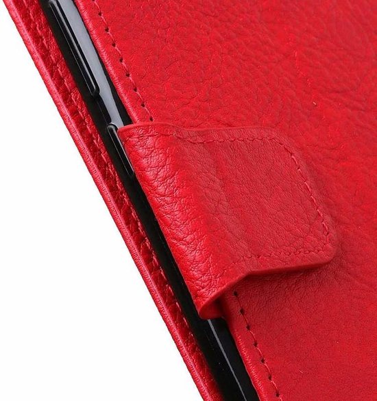 Sony Xperia 5 III Hoesjes – Bookcase Portemonnee Hoes – Pasjeshouder – Magneetsluiting – Rood-Ilumina Benelux