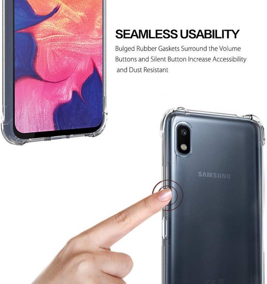 Samsung Galaxy A50 Hoesjes – Siliconen Backcover – Schokbestendig Anti-Shock – Transparant-Ilumina Benelux