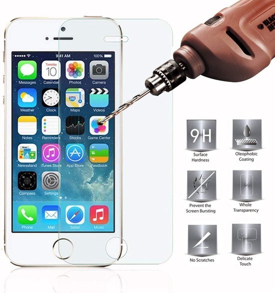 iPhone 5/5C/5S/SE Hoesjes – Portemonnee Hoes – Pasjeshouder – 2x Screenprotector – Turquoise-Ilumina Benelux