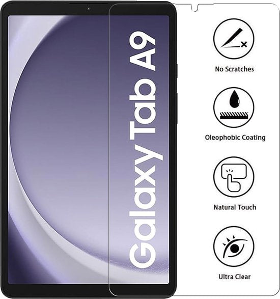 Screenprotector – Geschikt voor Samsung Galaxy Tab A9 8.7 SM-X110/X115 & Tab A11 – 2x Gehard Glas – Anti-kras-tabletscreenprotectors-Ilumina Benelux