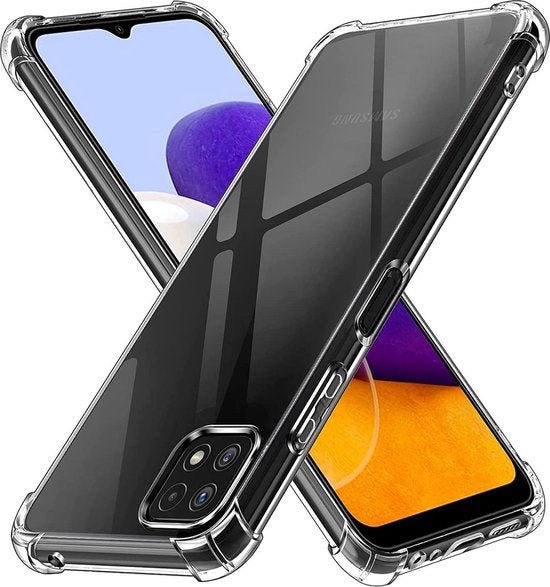 Samsung Galaxy A22 4G Hoesjes – Siliconen Backcover – Schokbestendig – Flexibel – Transparant