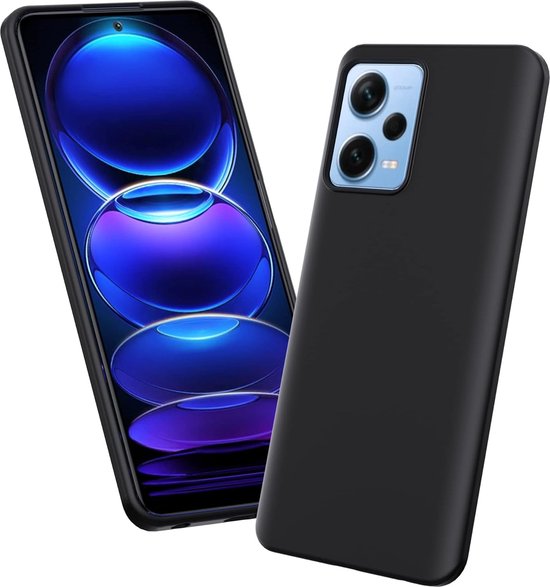 Xiaomi Redmi Note 12 Pro+ Hoesjes – Siliconen Backcover – Flexibel – Schokbestendig – Zwart-Ilumina Benelux