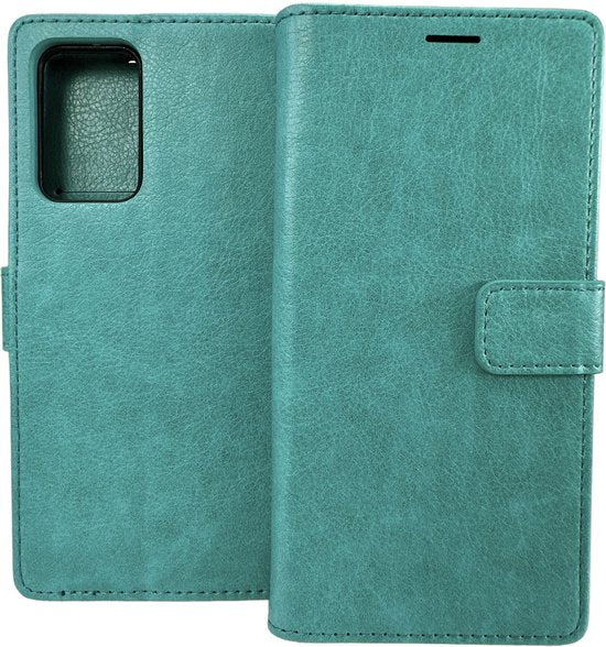 Oppo Reno 7 5G Hoesjes – Portemonnee Bookcase – Pasjeshouder – Magneetsluiting – Mint-Ilumina Benelux