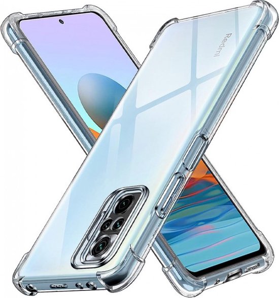 Xiaomi Redmi Note 10 Pro Hoesjes – Soft TPU Siliconen Backcover – Schokbestendig – Transparant-Ilumina Benelux