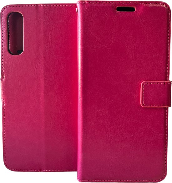 Samsung Galaxy A50 Hoesjes – Portemonnee Book Case – Pasjeshouder – Magneetsluiting – Roze