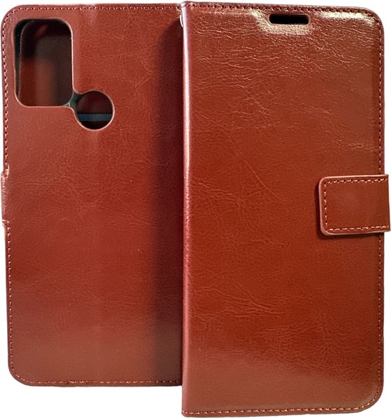 Motorola Moto G10/G20/G30 Hoesjes – Portemonnee Book Case – Pasjeshouder – Magneetsluiting – Bruin-Ilumina Benelux