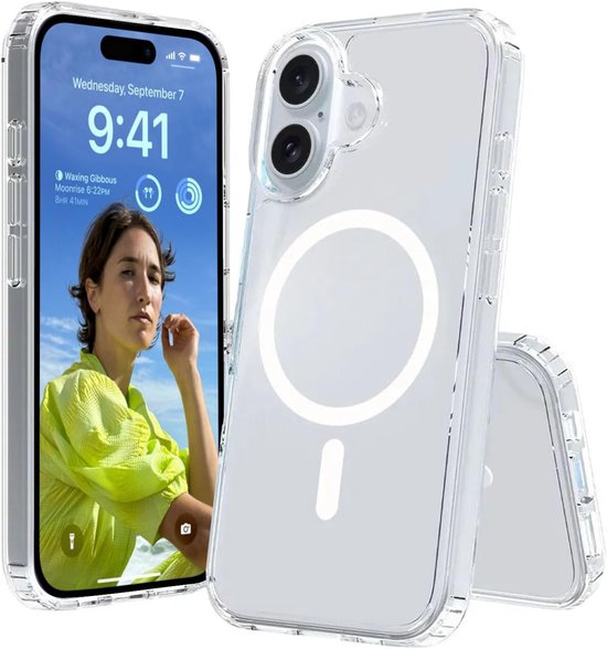 iPhone 17 Hoesjes – Transparante Backcover – Schokbestendig – MagSafe Compatibel-Ilumina Benelux