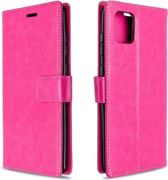 Samsung Galaxy A72 Hoesjes – Portemonnee Case – 2 Pack Screenprotector – Magneetsluiting Pasjeshouder – Roze-Ilumina Benelux