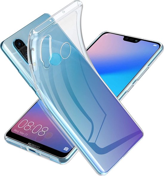 Huawei P20 Lite 2018 Hoesjes – Siliconen Backcover – Transparant – Soft TPU – Schokbestendig-Ilumina Benelux