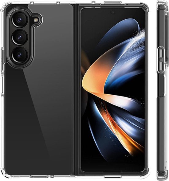 Samsung Galaxy Z Fold 5 Hoesjes – Siliconen Backcover – Schokbestendig – Transparant-Ilumina Benelux