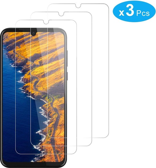 Screenprotector - Geschikt voor Motorola One Macro - 9H Glas (3-Pack)