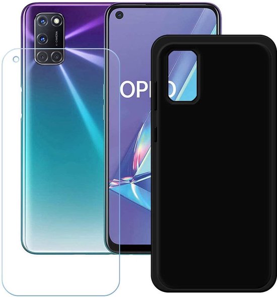 OPPO A72 Hoesjes – Transparante Siliconen Backcover – 2 Pack Screenprotector – Gehard Glas – Anti Kras-Ilumina Benelux