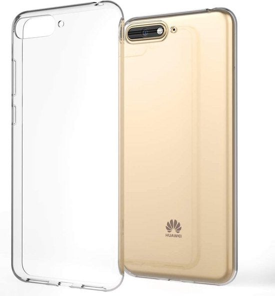 Huawei Y6 2018 Hoesjes – Siliconen Backcover – Soft Silicone – Transparant-Ilumina Benelux
