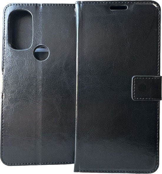 Nokia G21 Plus Hoesjes – Portemonnee Book Case – Pasjeshouder – Magneetsluiting – Zwart-Ilumina Benelux