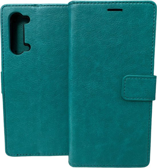 Oppo Find X2 Lite Hoesjes – Portemonnee Book Case – Pasjeshouder – Magneetsluiting – Mint-Ilumina Benelux