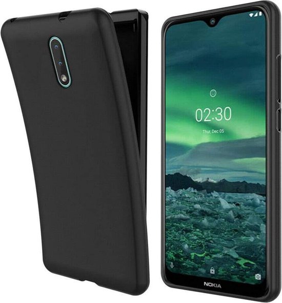 Nokia 2.3 Hoesjes – Siliconen Backcover – Soft TPU – Schokbestendig – Zwart-Ilumina Benelux