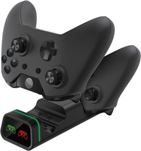 Controller Oplaadstation – Geschikt voor Xbox One/S/X & PS5 DualSense – 2 Controllers – Inclusief Oplaadkabel – Zwart-Oplaadstation controllers-Ilumina Benelux