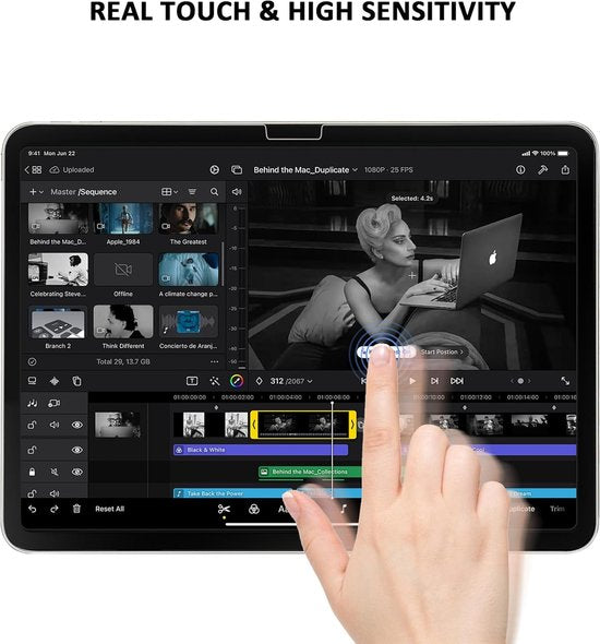 Screenprotector – Geschikt voor iPad Air 13 inch (2024/2025/2026) / iPad Pro 13 (2024/2025) – 5-Pack – Gehard Glas – Anti-kras-tabletscreenprotectors-Ilumina Benelux