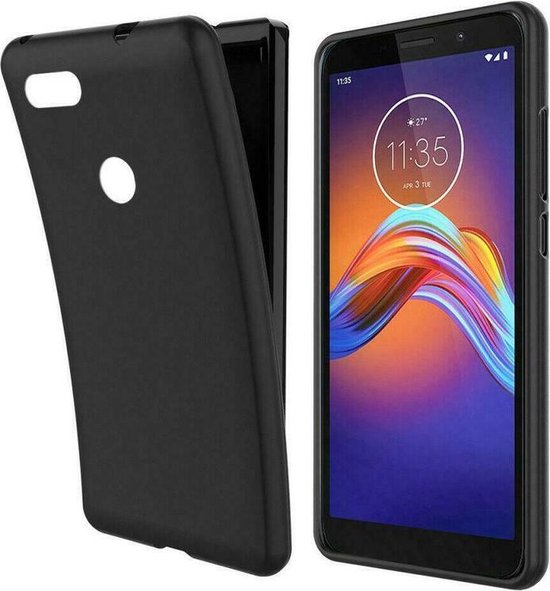 Motorola Moto E6 Play Hoesjes – Siliconen Backcover – Schokbestendig – Zwart-Ilumina Benelux