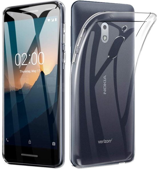 Nokia 2.1 Hoesjes – Siliconen Backcover – Transparant – Flexibel – Schokbestendig-Ilumina Benelux