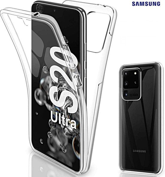 Samsung Galaxy S20 Ultra Hoesjes – Dubbelzijdig 360° Full Cover – Transparant – Schokbestendig – Doorzichtig-Ilumina Benelux