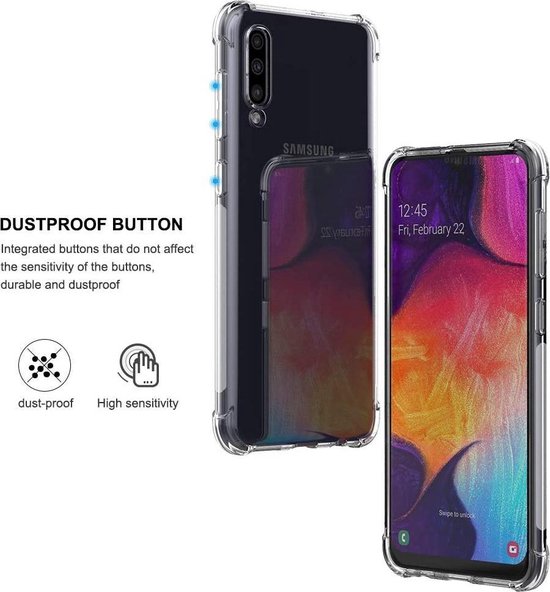 Samsung Galaxy A30S Hoesjes – Siliconen Backcover – Schokbestendig Anti-Shock – Transparant-Ilumina Benelux