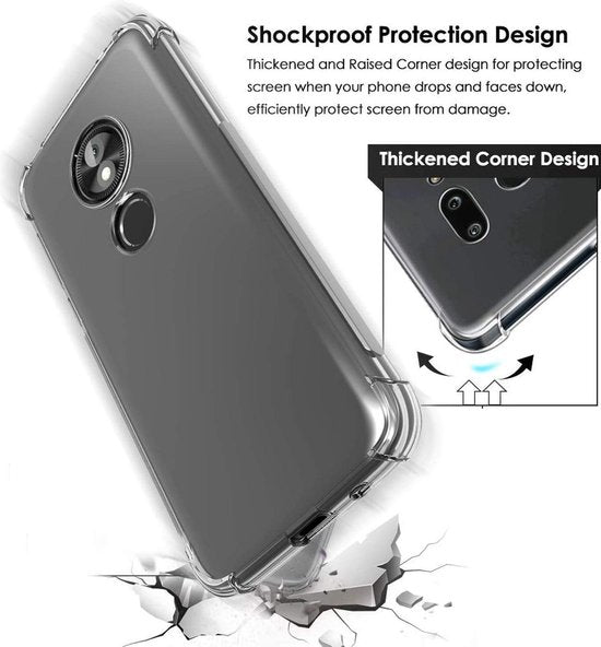 Shockproof Soft TPU hoesje Silicone Case Geschikt voor: Motorola Moto G7 Plus