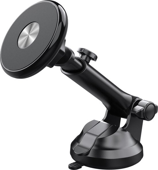 Telefoonhouder auto – Magnetisch voorruit & dashboard – 360° draaibaar – MagSafe compatibel – Ultra strong grip – Zwart-Ilumina Benelux