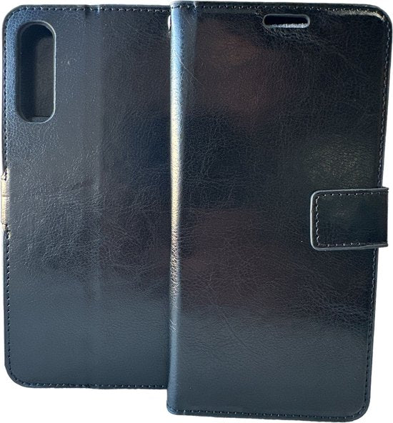 Samsung Galaxy A50 Hoesjes – Portemonnee Book Case – Pasjeshouder – Magneetsluiting – Zwart-Ilumina Benelux