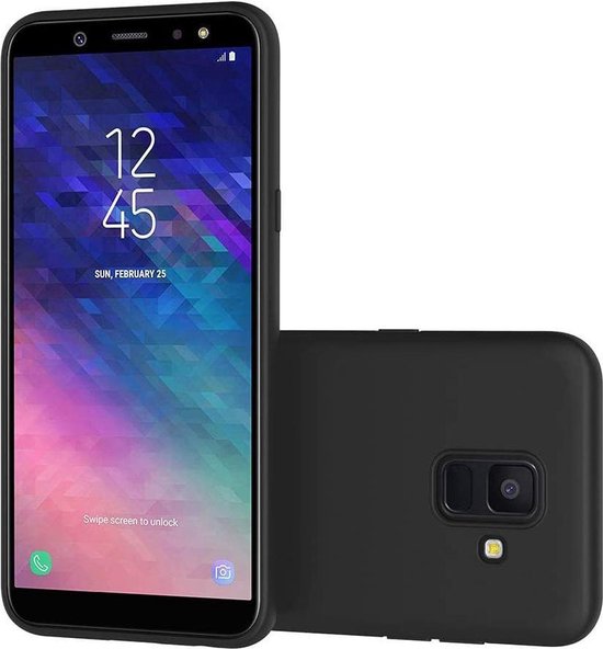 Samsung Galaxy A6 2018 Hoesjes – Siliconen Backcover – Soft Case – Zwart-Ilumina Benelux