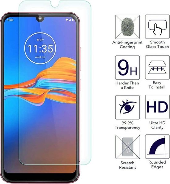 Motorola Moto E6 Plus Hoesjes – Soft Siliconen Backcover – Inclusief 2x Screenprotector – Zwart-Ilumina Benelux