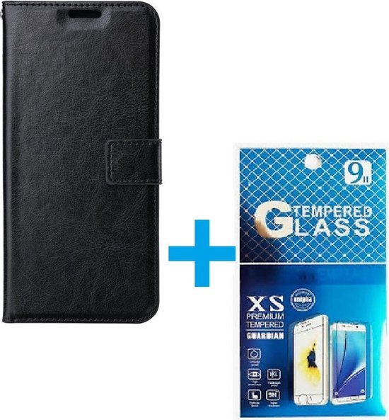 Motorola Edge 30 Pro Hoesjes – Portemonnee Book Case – Pasjeshouder – 2x Screenprotector – Zwart-Ilumina Benelux