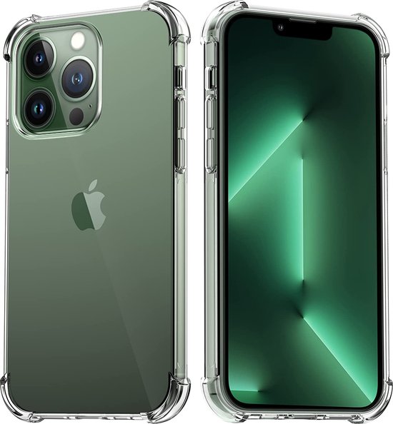 iPhone 13 Pro Hoesjes – Soft TPU Siliconen Backcover – Schokbestendig – Transparant-Ilumina Benelux