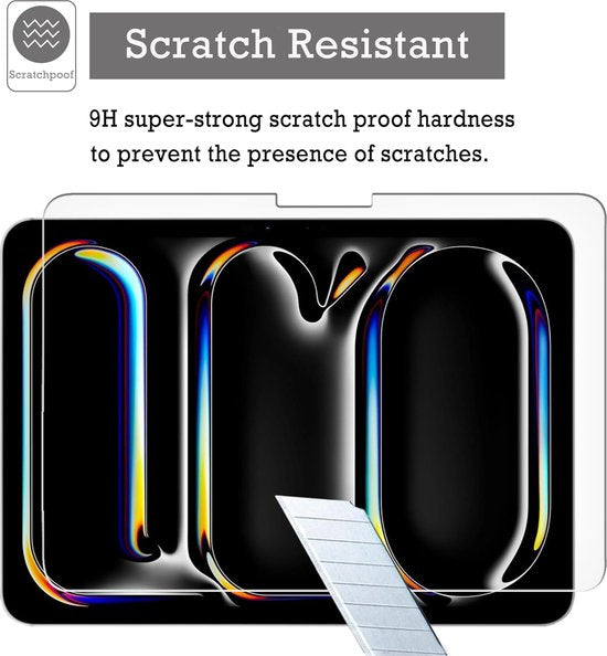 Screenprotector – Geschikt voor iPad Pro 11 2024 – Gehard Glas – Anti-kras – Tempered Glas-tabletscreenprotectors-Ilumina Benelux