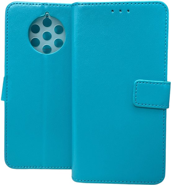 Nokia 9 PureView Hoesjes – Portemonnee Book Case – Pasjeshouder – Magneetsluiting – Turquoise-Ilumina Benelux