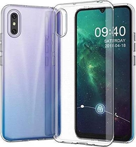 Xiaomi Redmi 9A/9AT Hoesjes – Transparante TPU Siliconen Backcover – Soft Case – 3x Gehard Glas Screenprotector-Ilumina Benelux